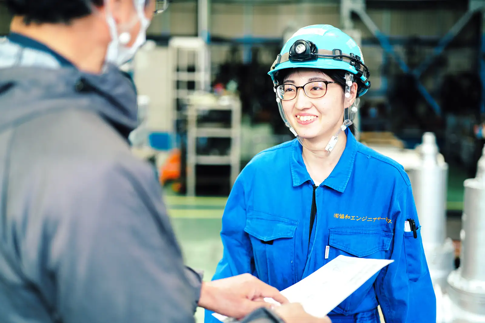 会話している写真