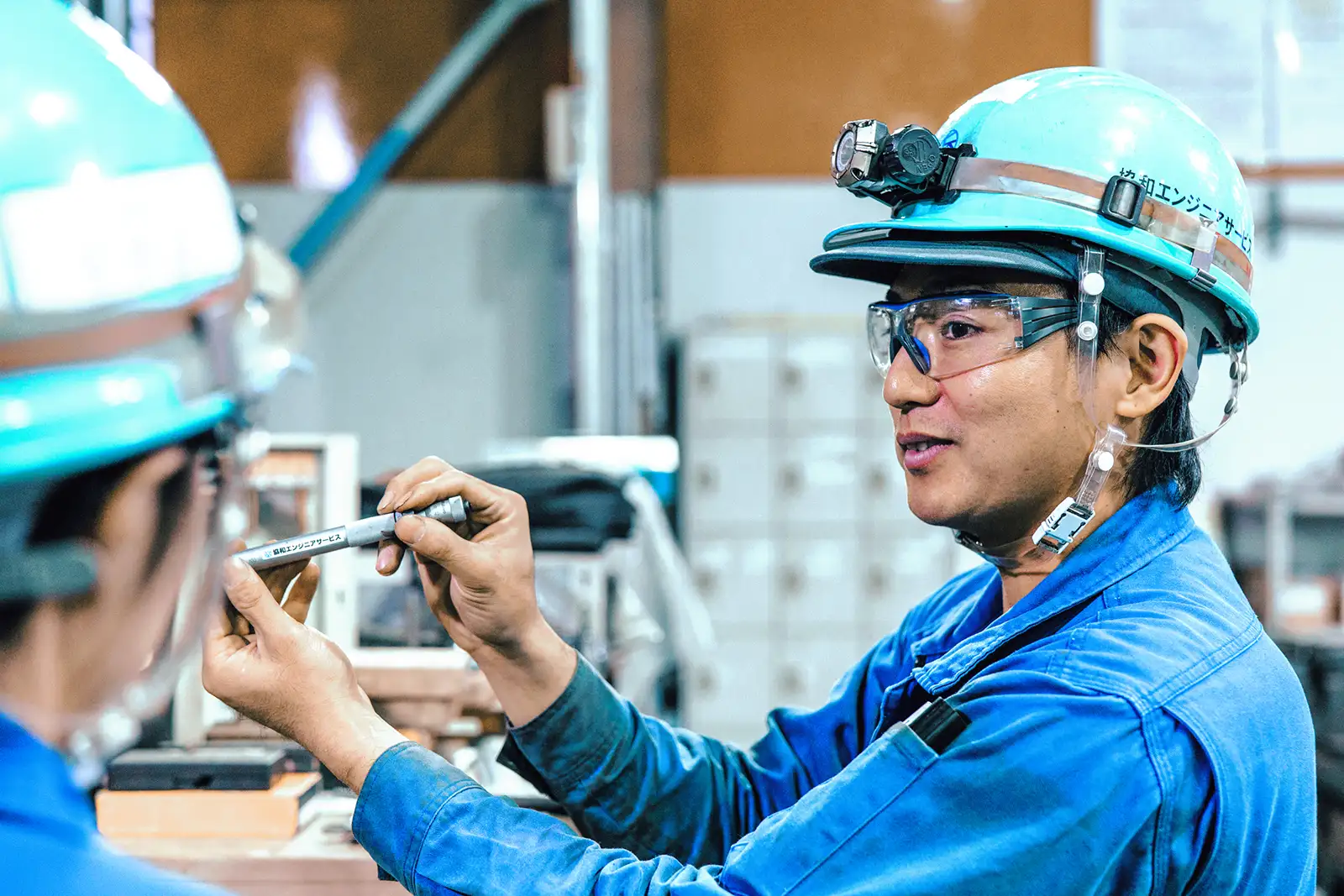 会話している写真